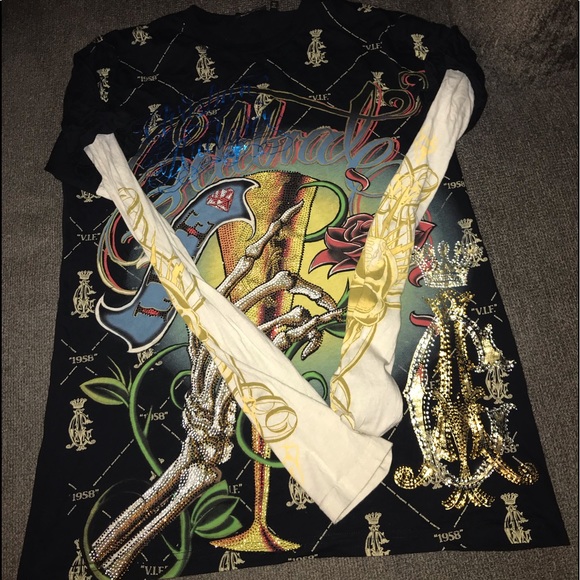 2 ED HARDY SHIRT BUNDLE❗️❗️❗️❗️❗️❗️❗️